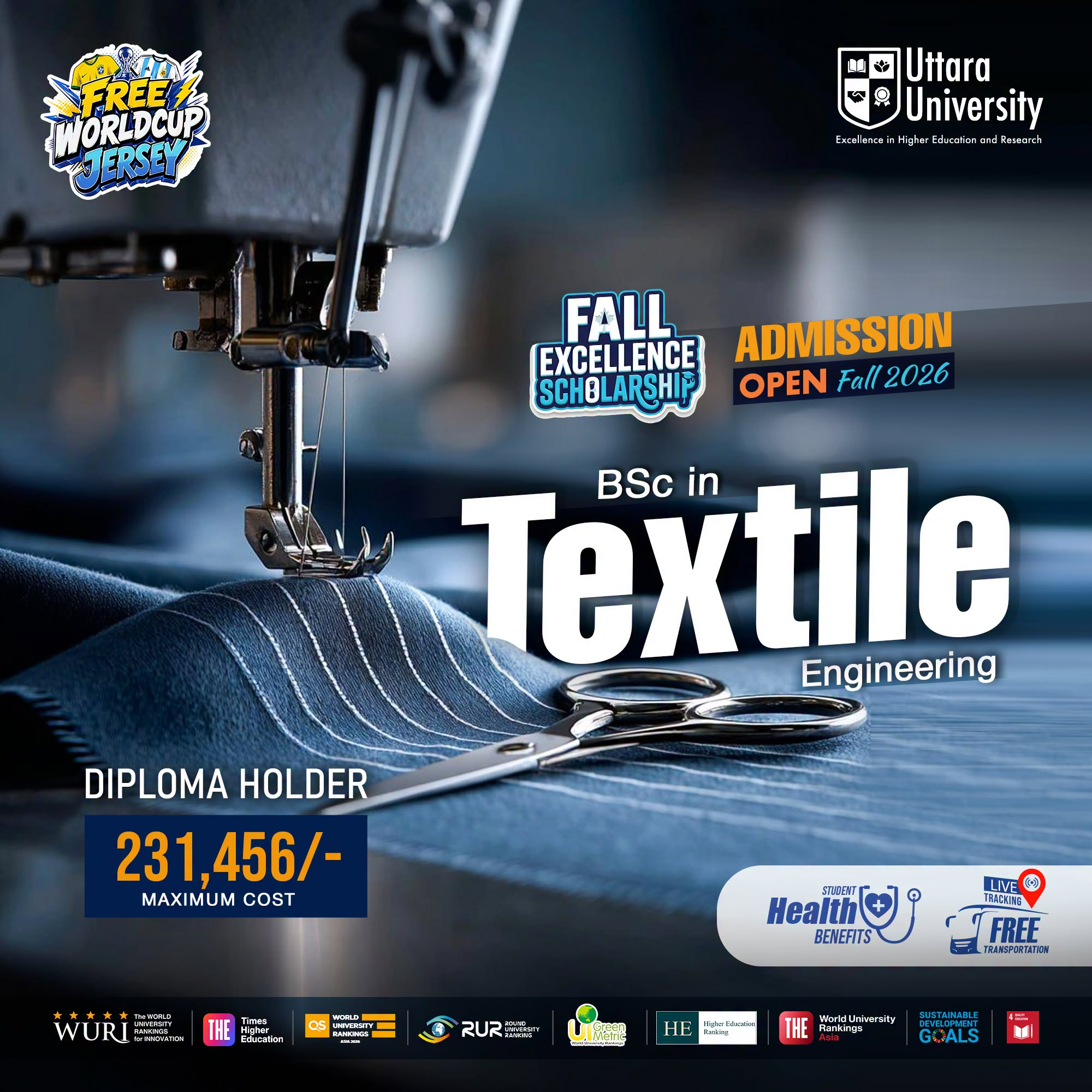 Uttara University_Fall 2026_Textile